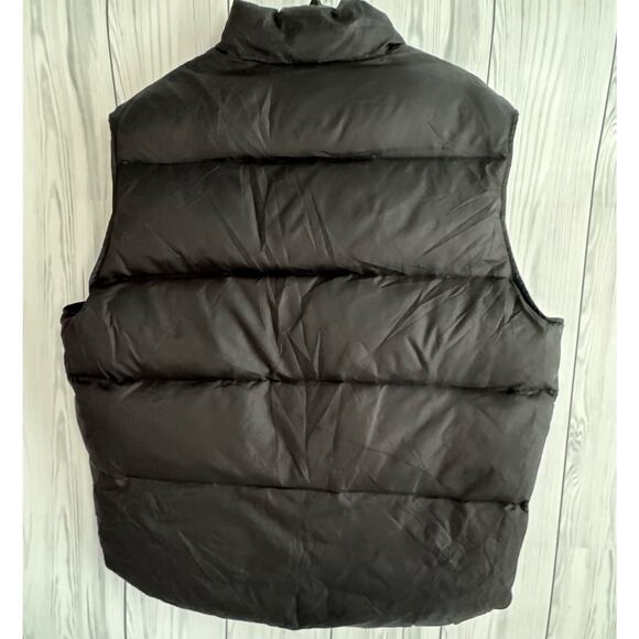 Y2K Structure Duck Down Puffer Vest Mens XL Black Jacket Coat - Picture 2 of 7
